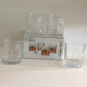 Europe ware 4 piece Whiskey Tumblers
